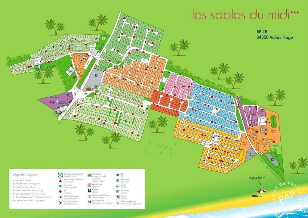 Hotel Les sable du midi 3 à Valras-Plage Extérieur photo